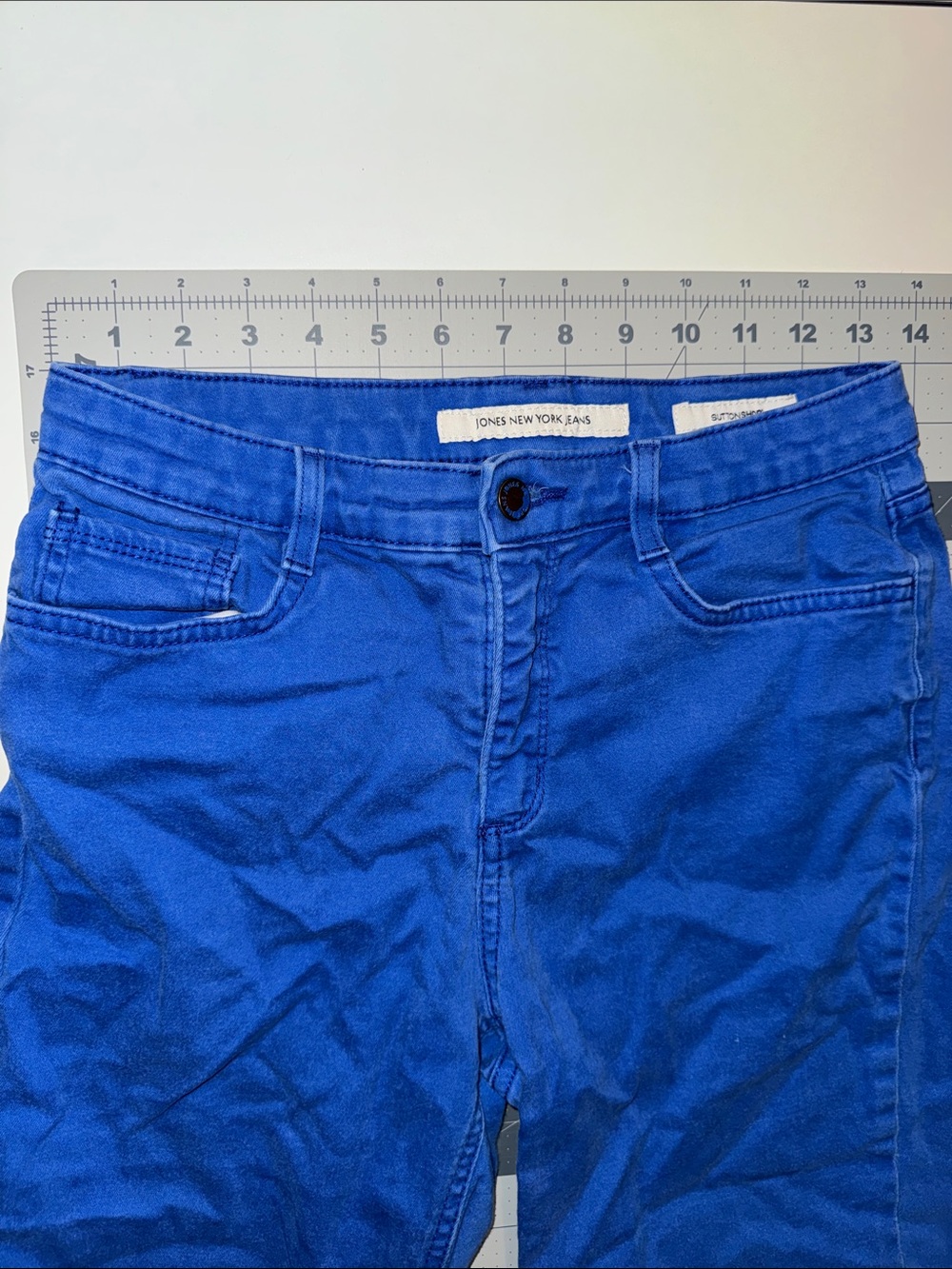 Jones New York Cobalt Blue Slimming Shorts